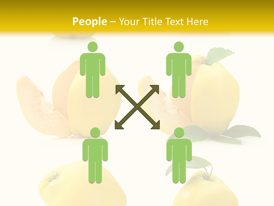 Fruit Leaf White PowerPoint Template