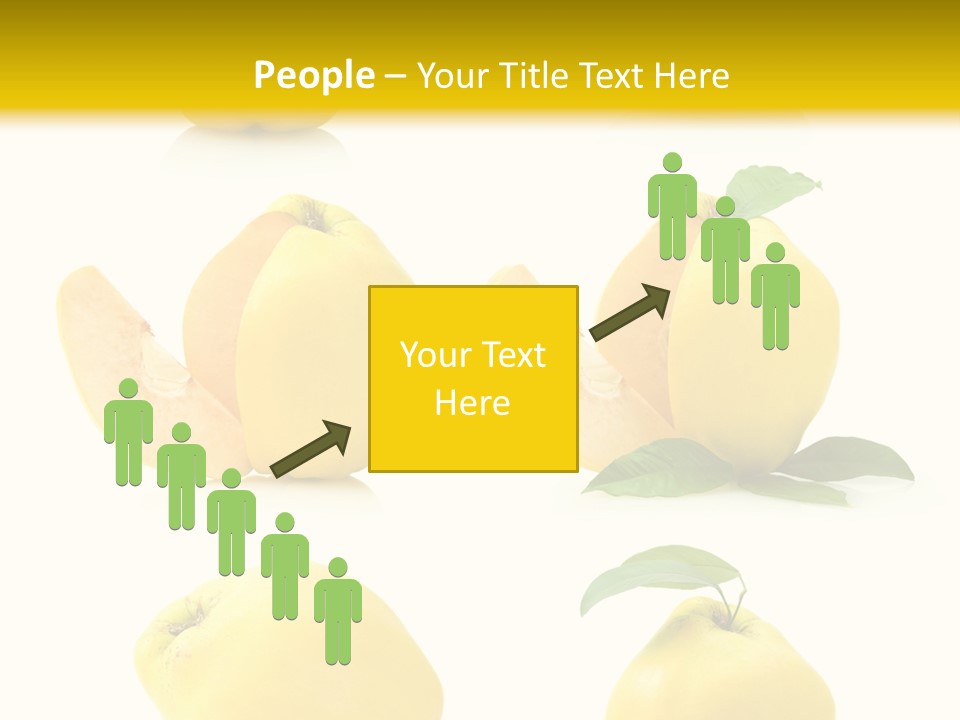 Fruit Leaf White PowerPoint Template