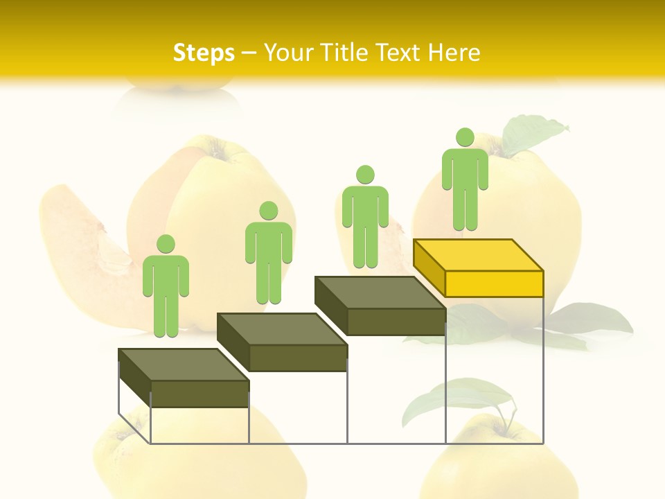 Fruit Leaf White PowerPoint Template