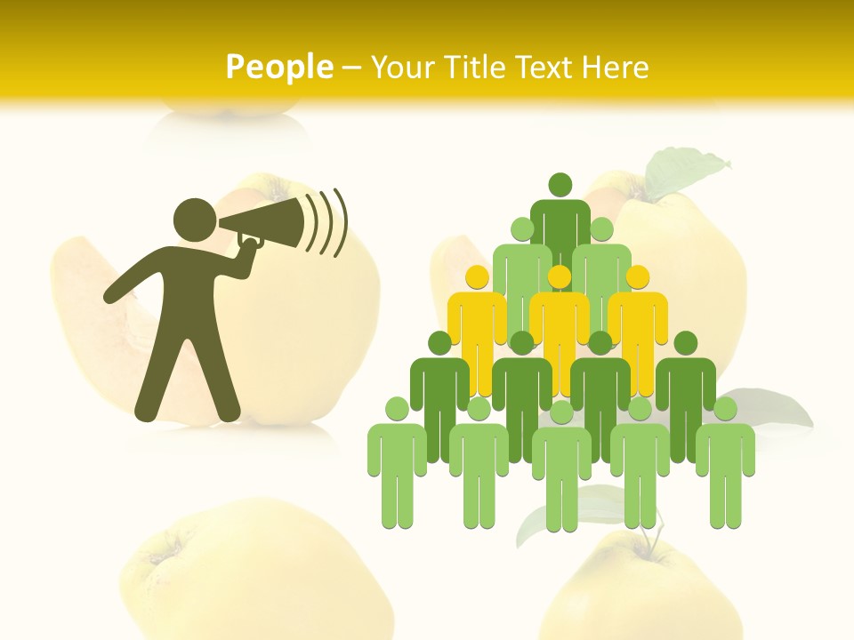 Fruit Leaf White PowerPoint Template