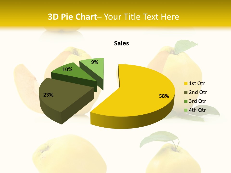 Fruit Leaf White PowerPoint Template