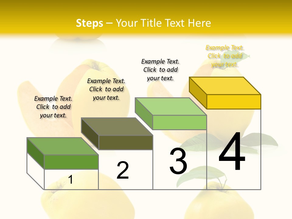 Fruit Leaf White PowerPoint Template
