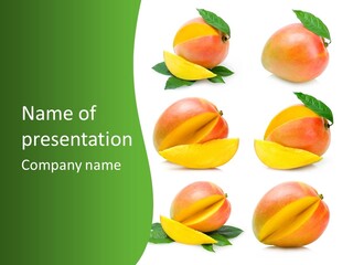 Fresh Diet Isolated PowerPoint Template