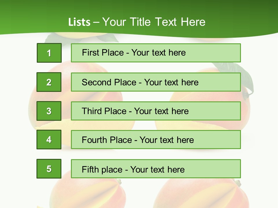 Fresh Diet Isolated PowerPoint Template