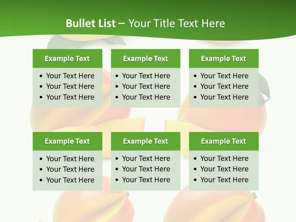 Fresh Diet Isolated PowerPoint Template