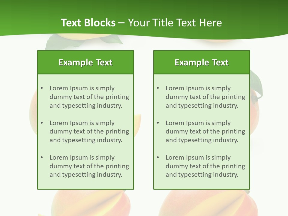Fresh Diet Isolated PowerPoint Template