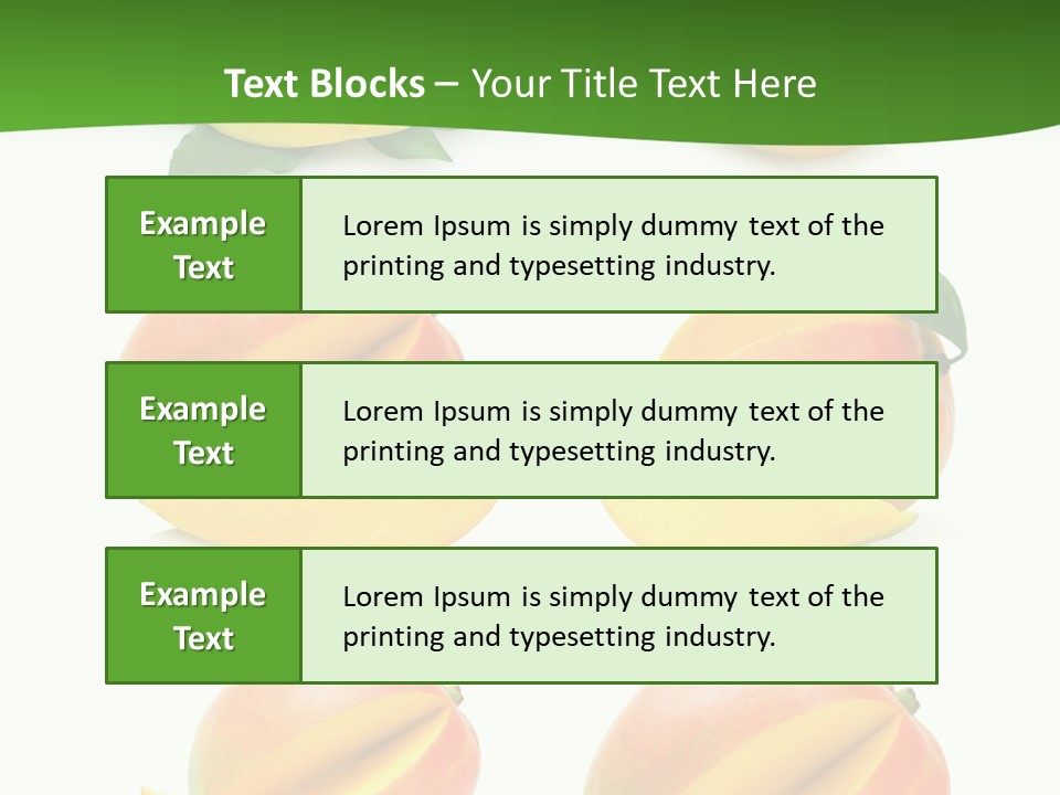 Fresh Diet Isolated PowerPoint Template
