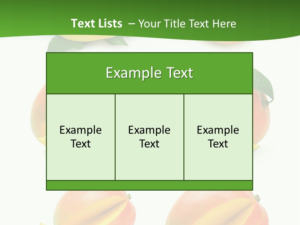 Fresh Diet Isolated PowerPoint Template