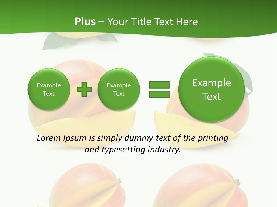 Fresh Diet Isolated PowerPoint Template