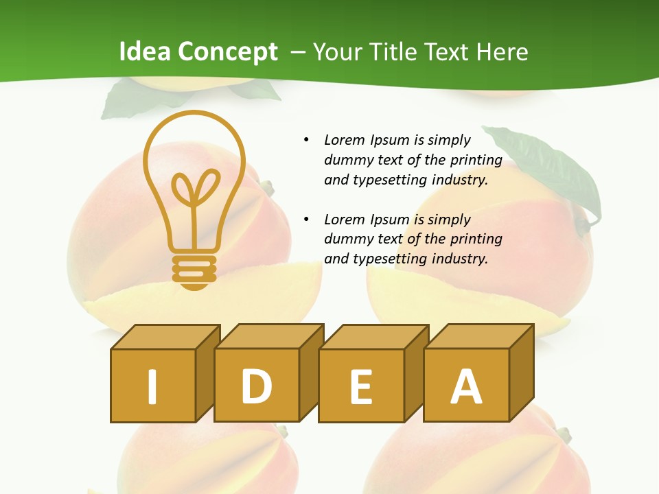Fresh Diet Isolated PowerPoint Template