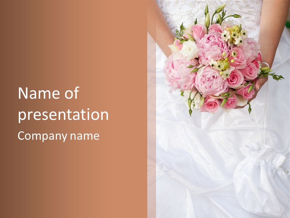 Wedding Bud Green PowerPoint Template