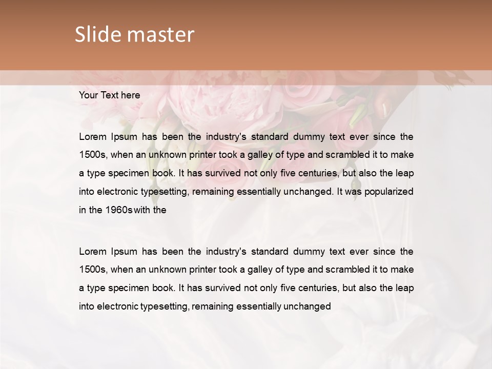 Wedding Bud Green PowerPoint Template