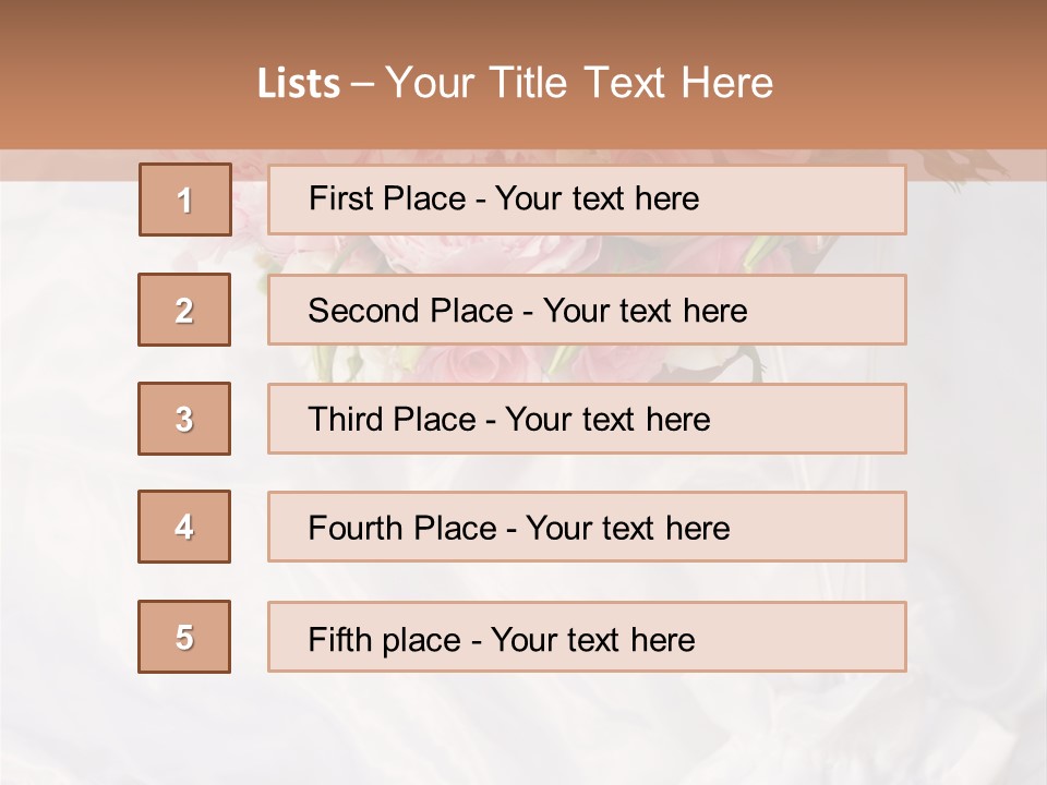 Wedding Bud Green PowerPoint Template