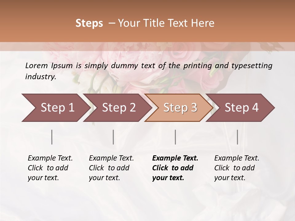 Wedding Bud Green PowerPoint Template