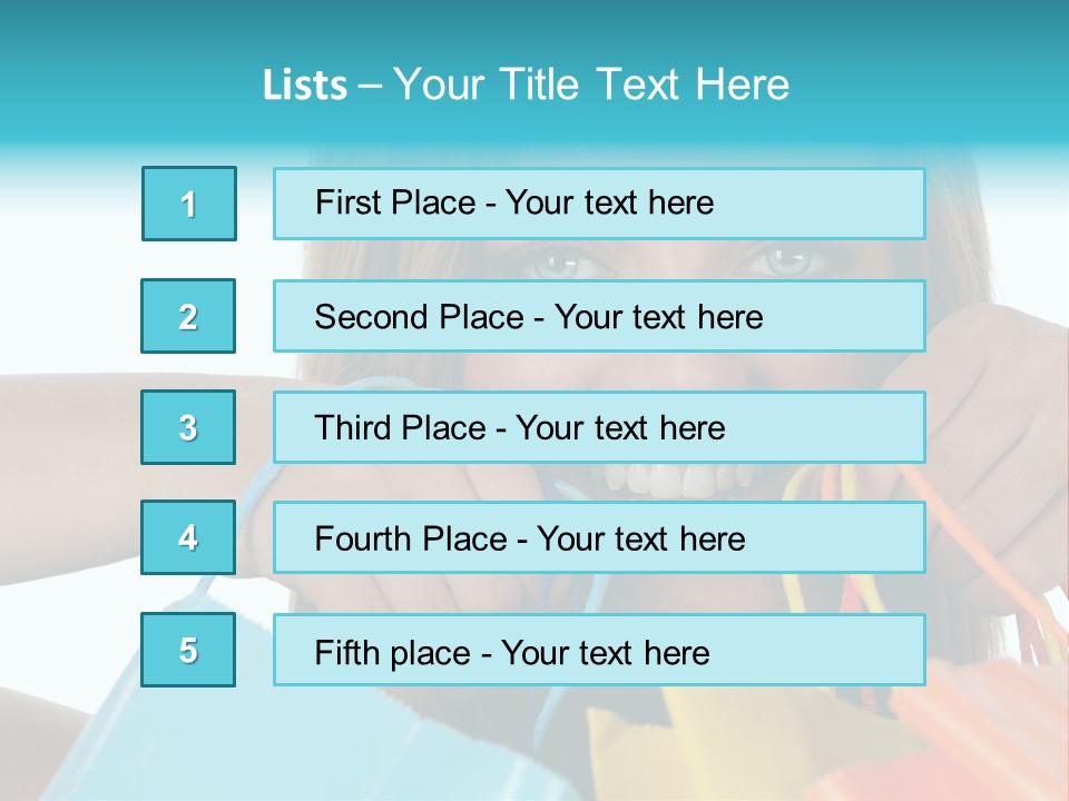 Cheerful Fashion Smile PowerPoint Template