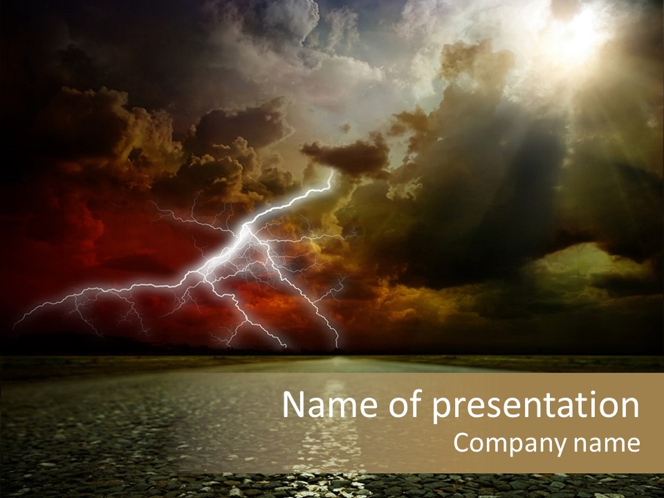 Countryside Rural Storm PowerPoint Template