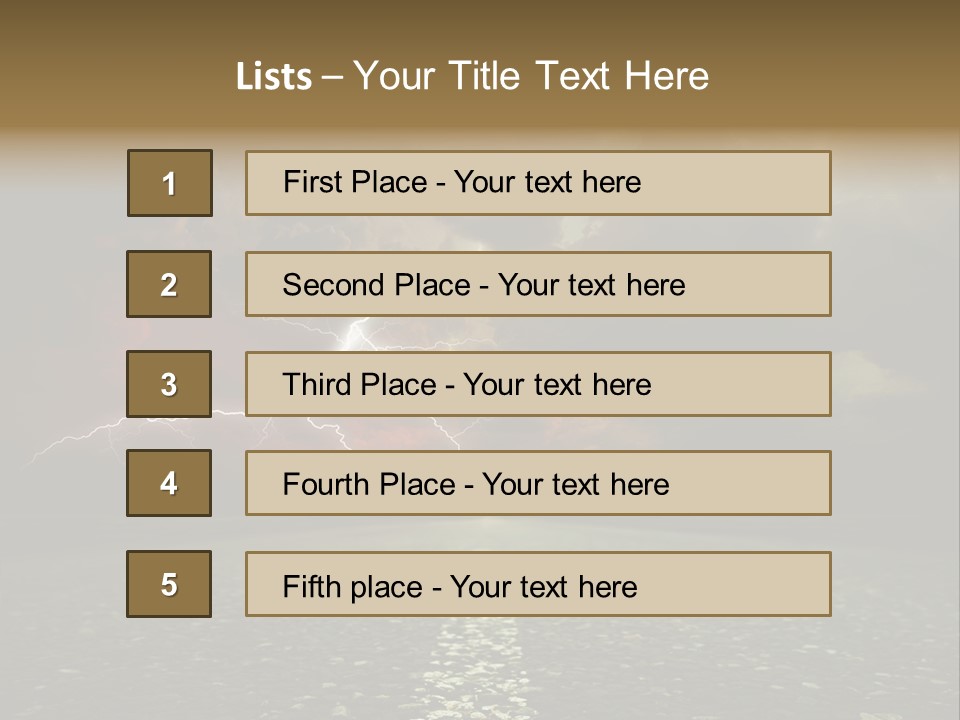 Countryside Rural Storm PowerPoint Template