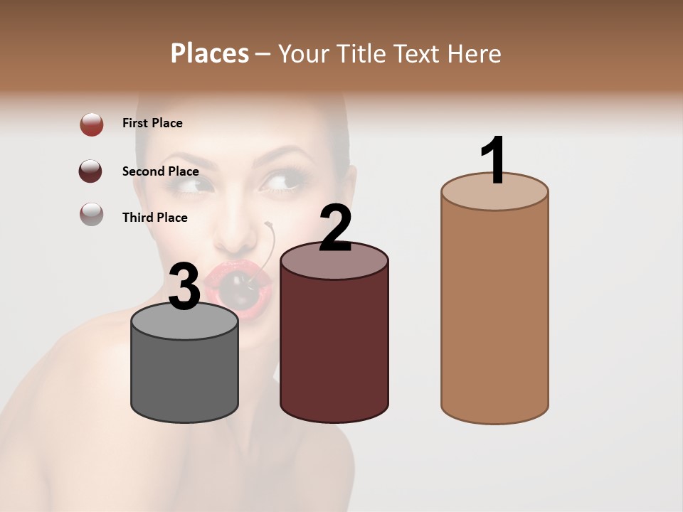 Diet Brunette Desire PowerPoint Template