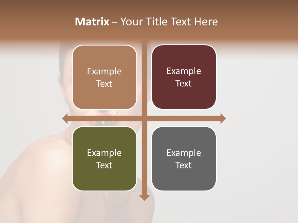 Diet Brunette Desire PowerPoint Template