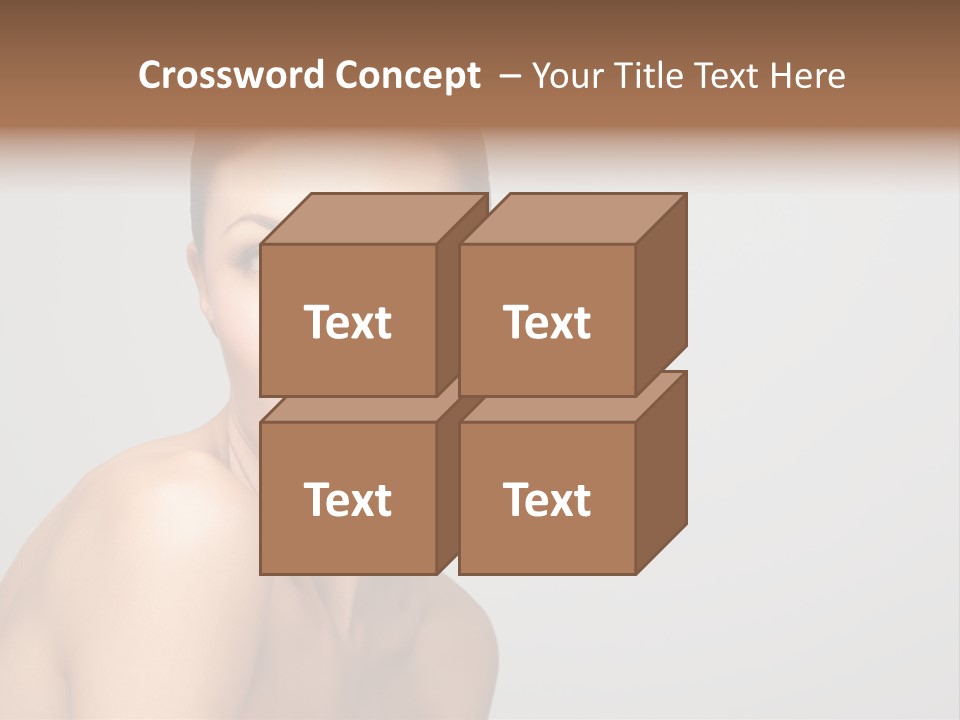 Diet Brunette Desire PowerPoint Template