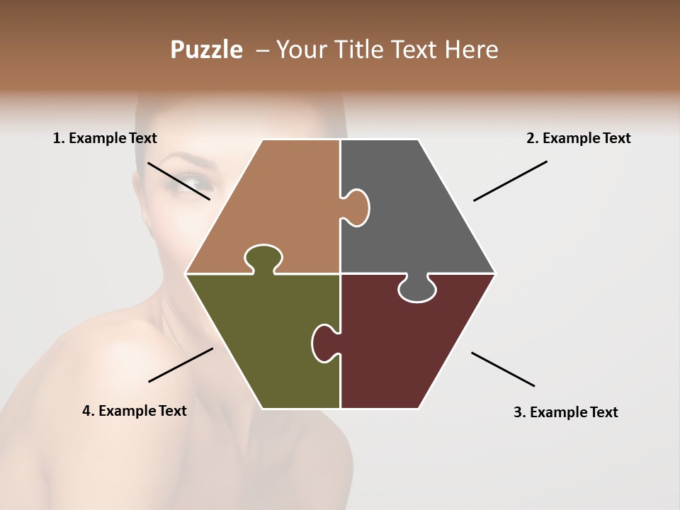 Diet Brunette Desire PowerPoint Template