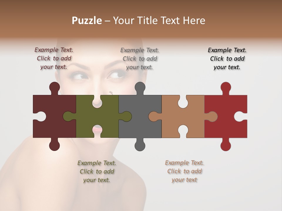 Diet Brunette Desire PowerPoint Template