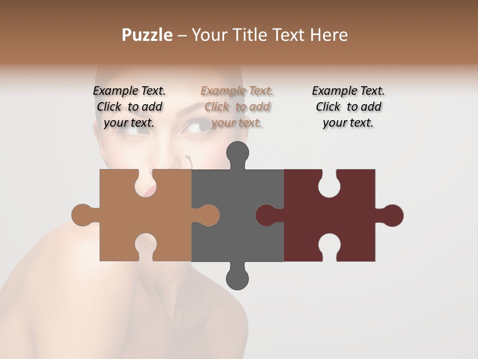 Diet Brunette Desire PowerPoint Template