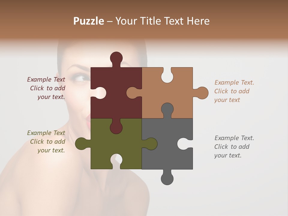 Diet Brunette Desire PowerPoint Template