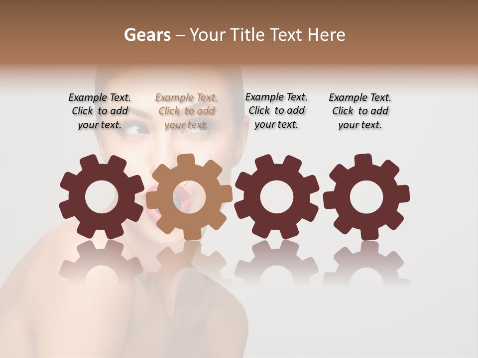 Diet Brunette Desire PowerPoint Template