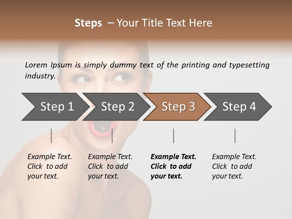 Diet Brunette Desire PowerPoint Template