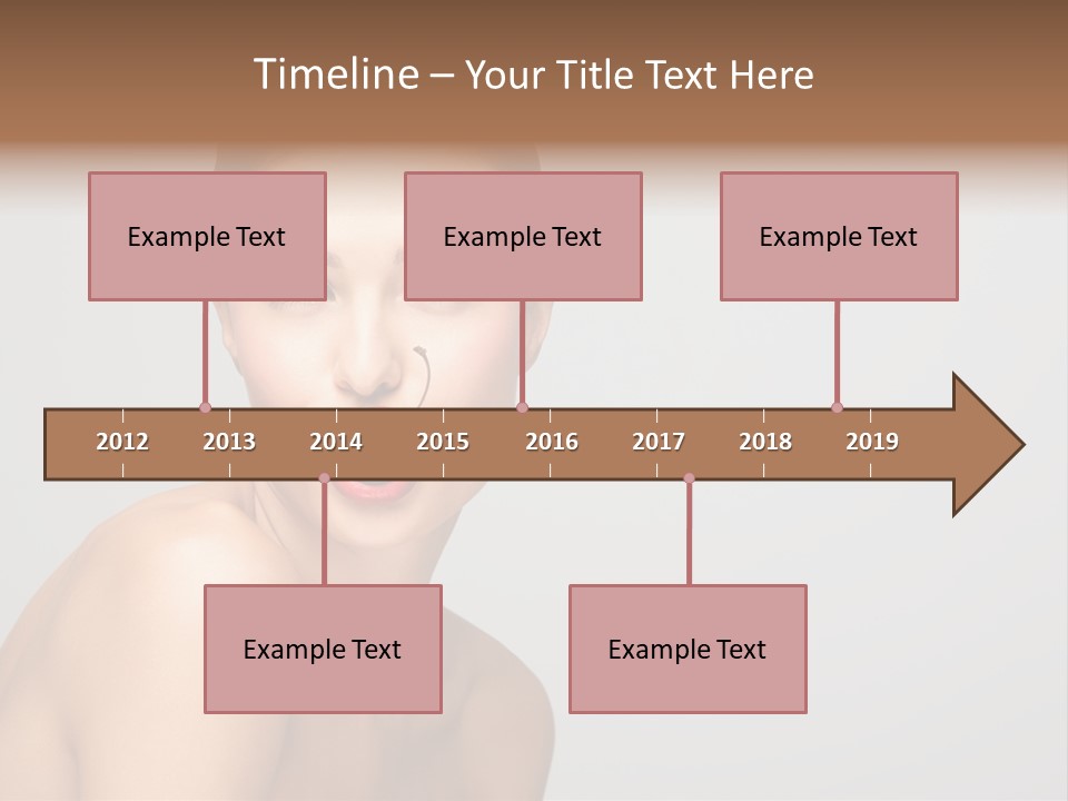 Diet Brunette Desire PowerPoint Template