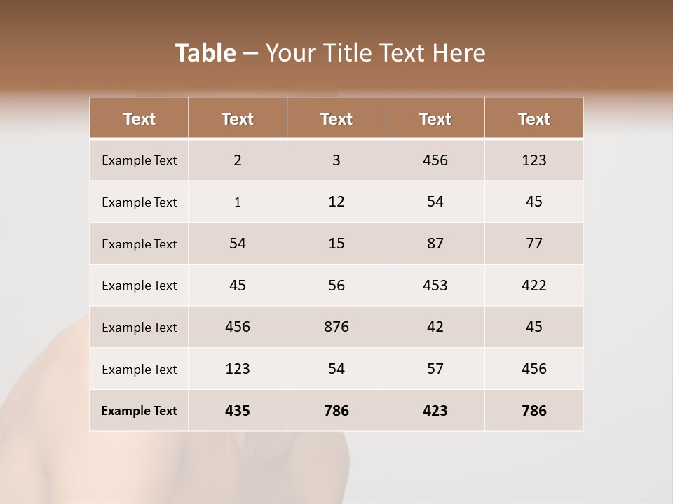 Diet Brunette Desire PowerPoint Template