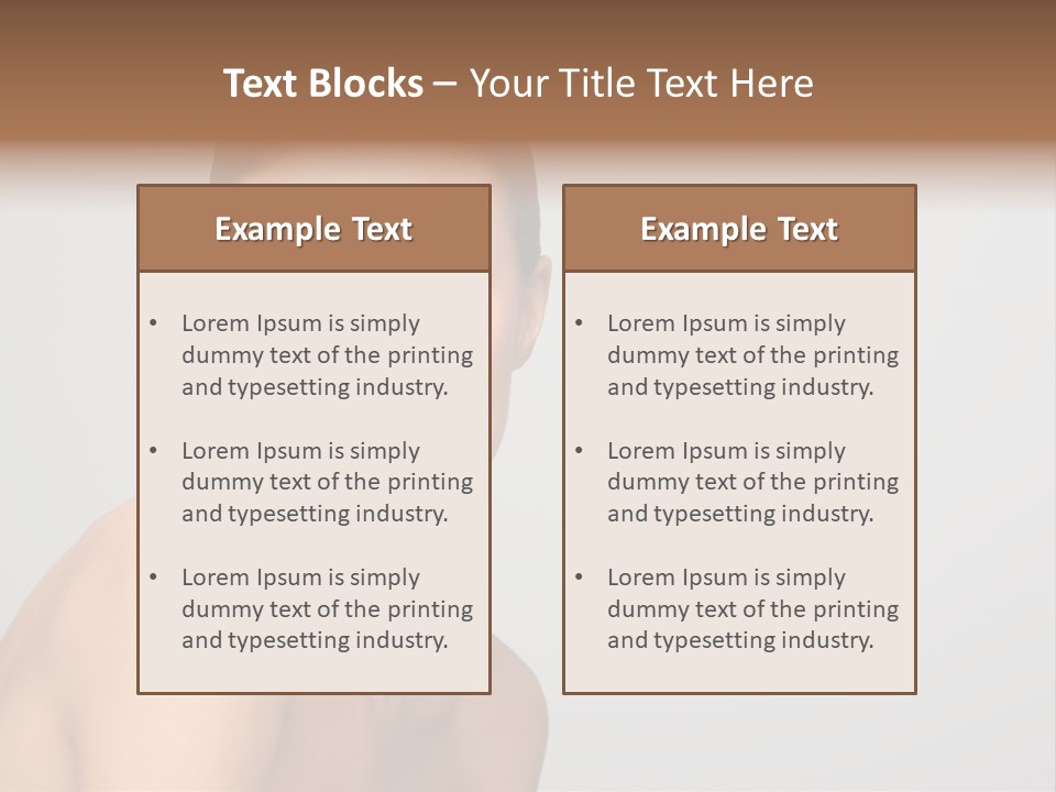 Diet Brunette Desire PowerPoint Template