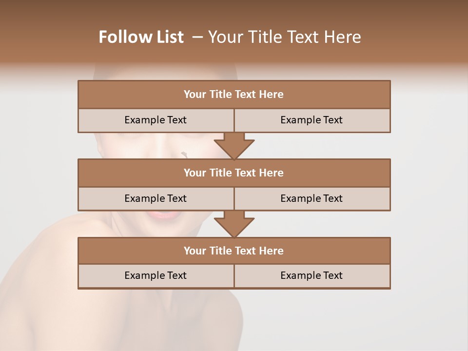 Diet Brunette Desire PowerPoint Template