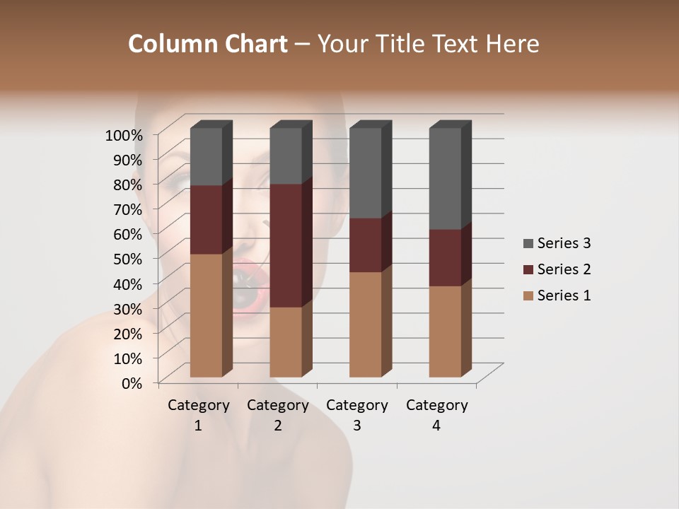 Diet Brunette Desire PowerPoint Template