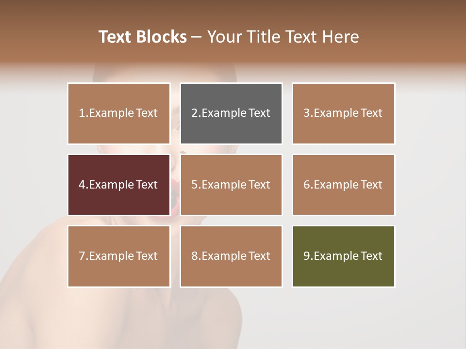 Diet Brunette Desire PowerPoint Template