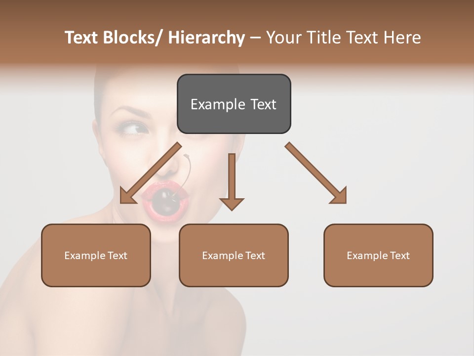 Diet Brunette Desire PowerPoint Template