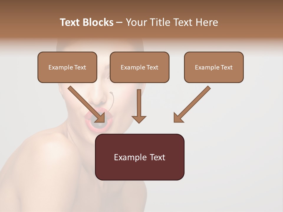 Diet Brunette Desire PowerPoint Template