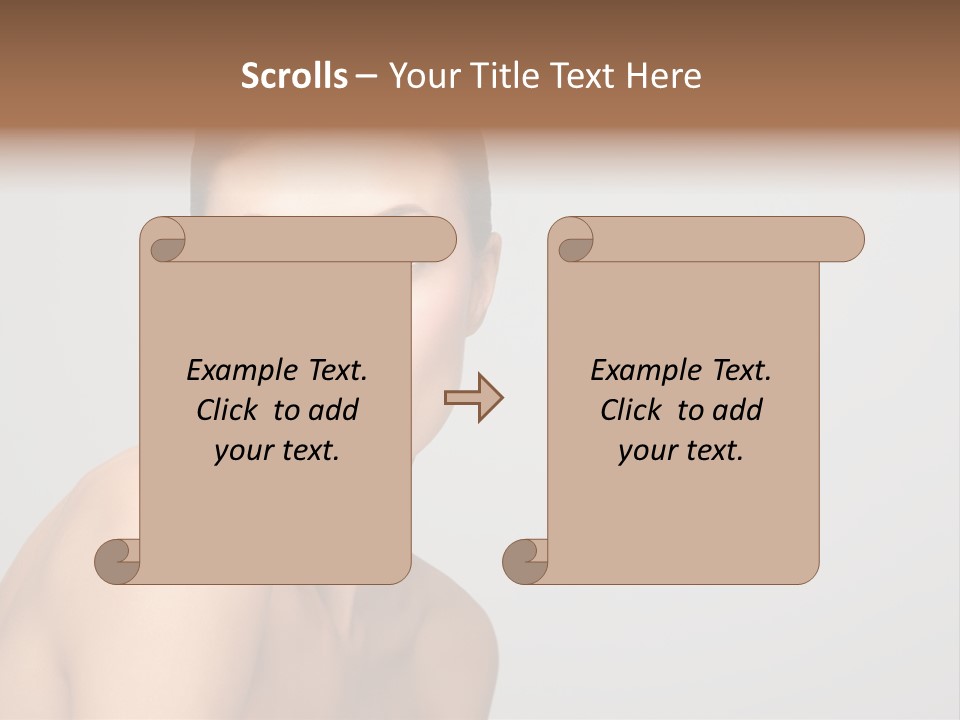 Diet Brunette Desire PowerPoint Template