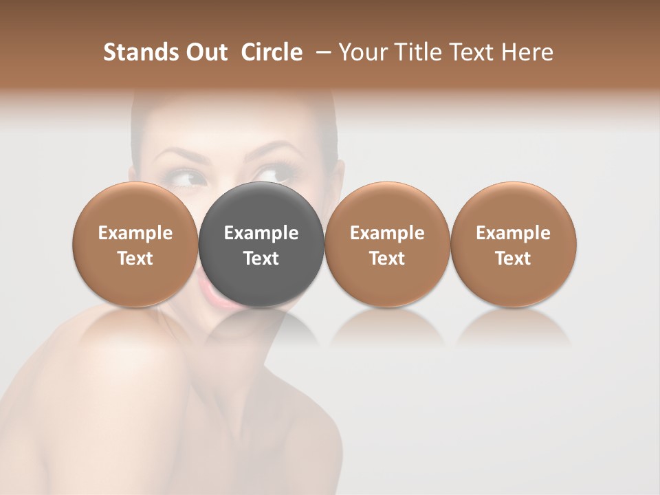 Diet Brunette Desire PowerPoint Template