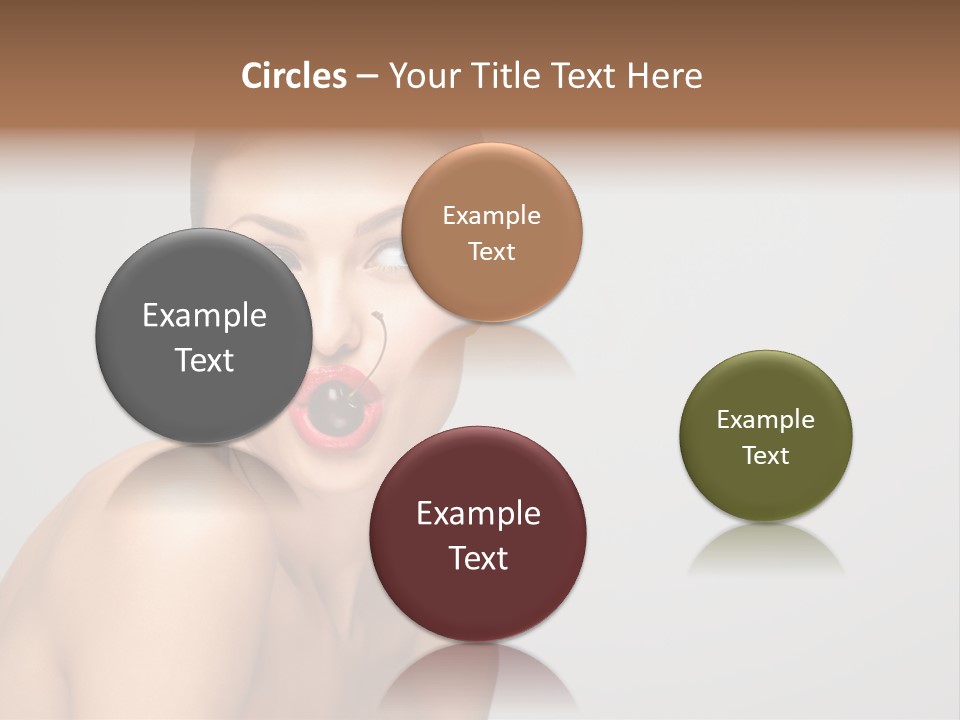 Diet Brunette Desire PowerPoint Template