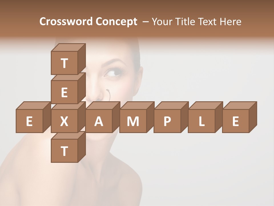 Diet Brunette Desire PowerPoint Template