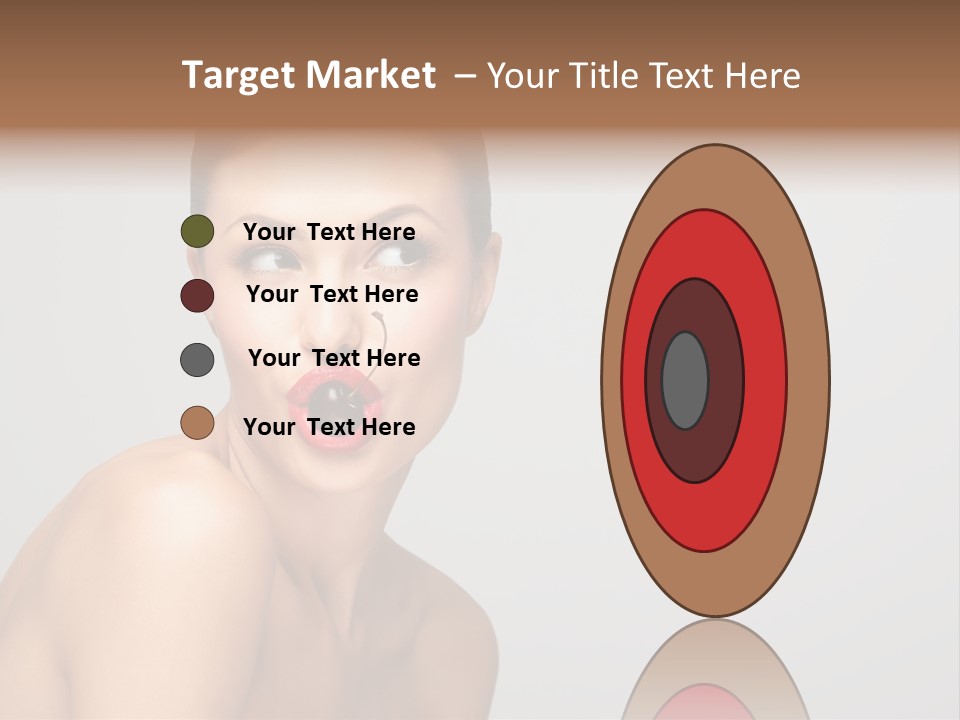 Diet Brunette Desire PowerPoint Template