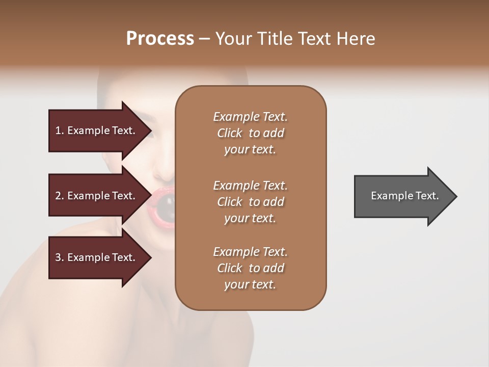 Diet Brunette Desire PowerPoint Template
