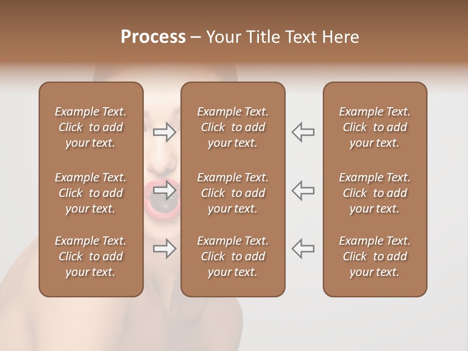 Diet Brunette Desire PowerPoint Template