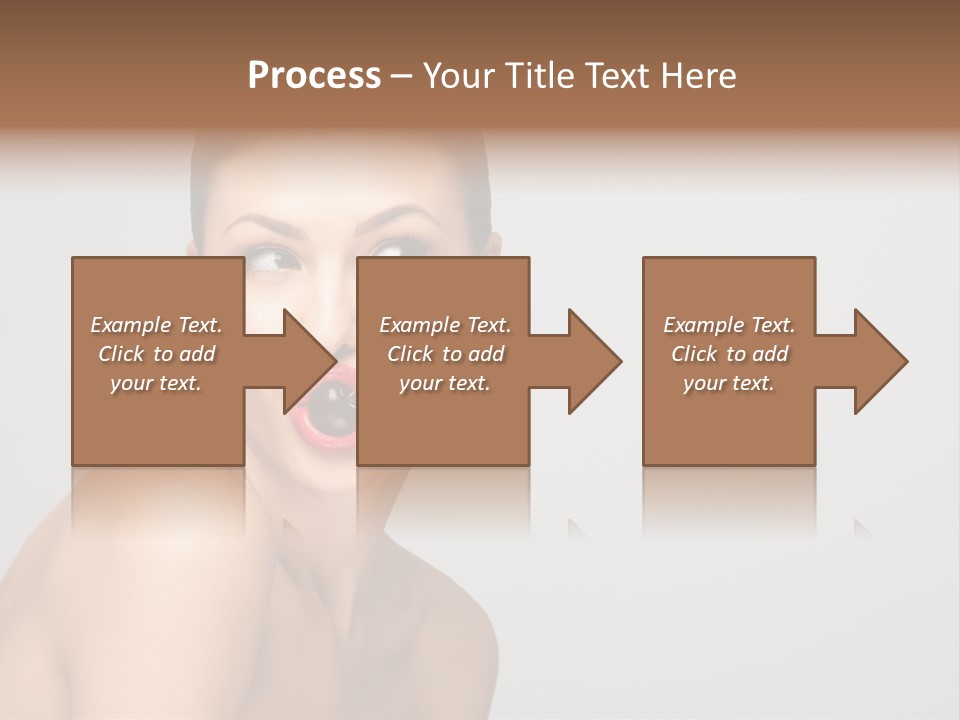 Diet Brunette Desire PowerPoint Template