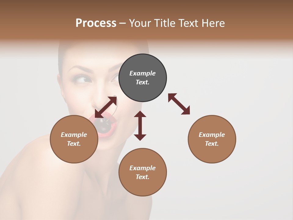Diet Brunette Desire PowerPoint Template