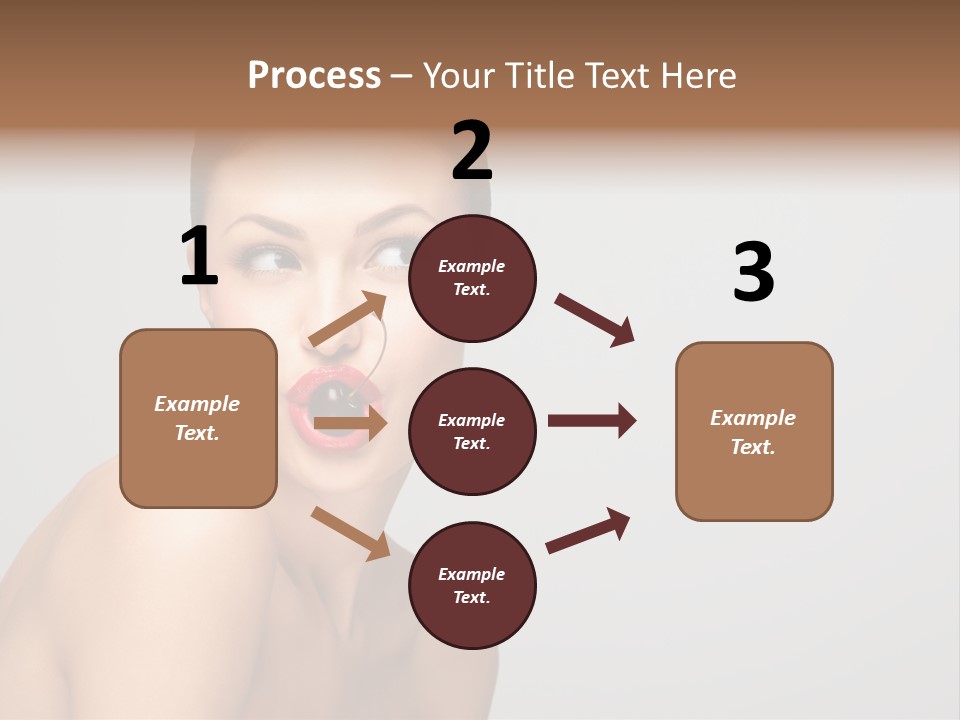 Diet Brunette Desire PowerPoint Template