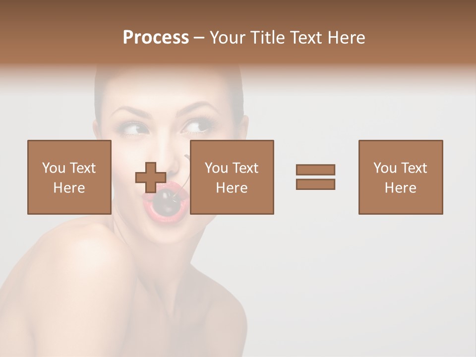 Diet Brunette Desire PowerPoint Template