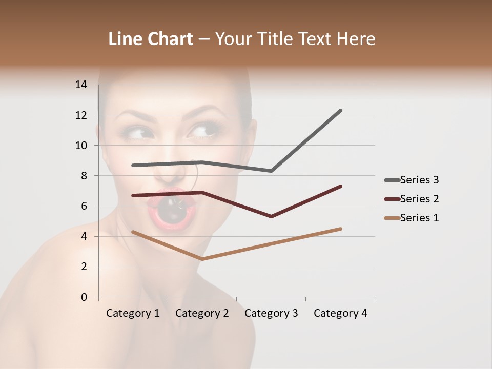 Diet Brunette Desire PowerPoint Template